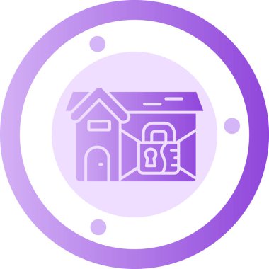 Ev. Web simgesi basit illüstrasyon