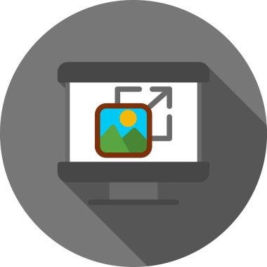 dizüstü bilgisayar web simgesi, vektör illüstrasyonu