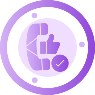 Baş parmaklar aşağı simgesi, vektör illüstrasyonlu el