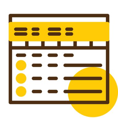 İş çizelgesi. Basit tasarım