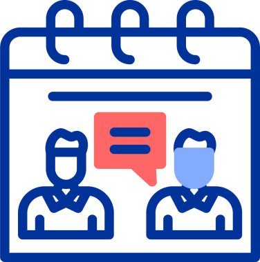 Sohbet iletişim simgesi, vektör illüstrasyonu