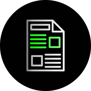 Vektör belgesi Simge illüstrasyonu