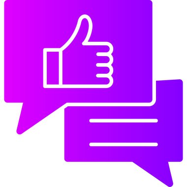 başparmak yukarı simgesi, vektör illüstrasyonu