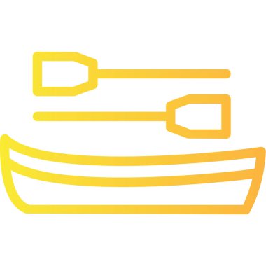 Tekne ikonu vektörü. İnce çizgi işareti. izole edilmiş sınır sembolü çizimi