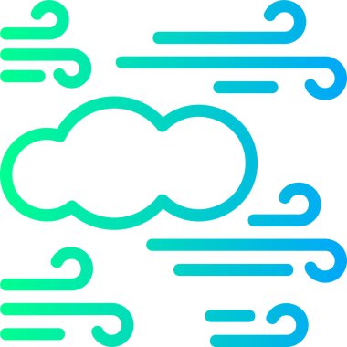 Hava durumu simgesi, basit vektör illüstrasyonu