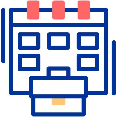 İş yönetimi kategorisinde takvim tarihi simgesi