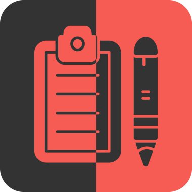 Beyaz arkaplanda kalem simgesi izole edildi