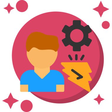 Bir fikrim var. Web simgesi basit illüstrasyon