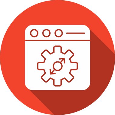  düz ayar vektör simgesi