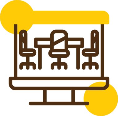 sandalye simgesi çizimi