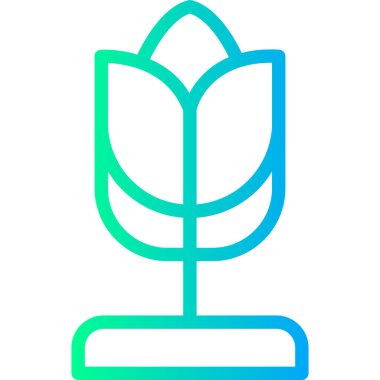 Yaprak ikonu vektör illüstrasyonu