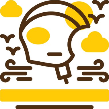 Elinde bir fincan kahve olan bir kadının vektör çizimi