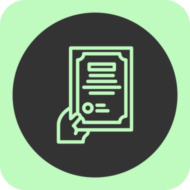 Belge. Web simgesi basit illüstrasyon