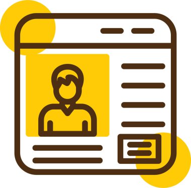 Bir insan simgesinin vektör illüstrasyonu