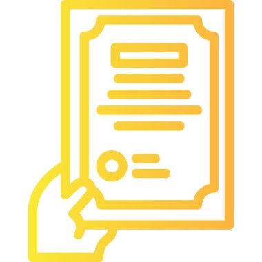 Belge. Web simgesi basit illüstrasyon