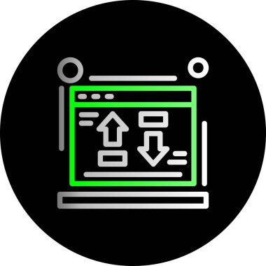 seo modern simgesinin vektör illüstrasyonu