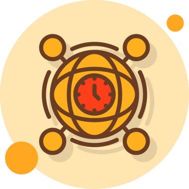 Bir gezegenin arka planının vektör çizimi