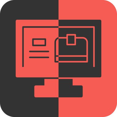 Düz biçimli tarayıcı bilgisayar simgesi