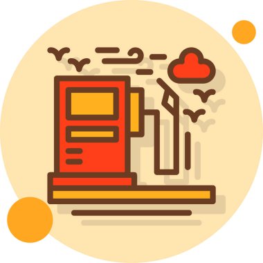 Kahve makinesi. Web simgesi basit illüstrasyon