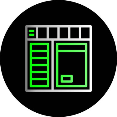 Veri Merkezi vektör çizim