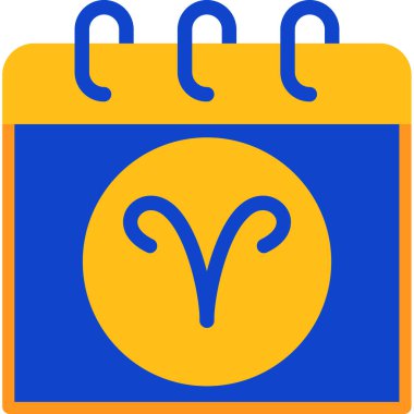 Takvim web simgesi, basit vektör illüstrasyonu