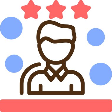 Müşteri değerlendirme simgesi, vektör, illüstrasyon