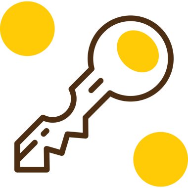 Anahtar simgesinin vektör illüstrasyonu