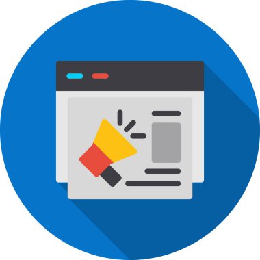 Web Tasarım düz vektör simgesi