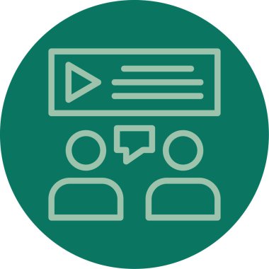 Modern simgenin vektör illüstrasyonu