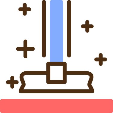 Bir mum simgesinin vektör illüstrasyonu