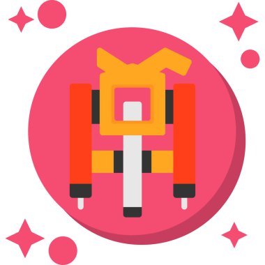 Düz Japon kimonosu simgesi.