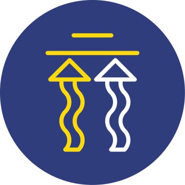 Bir ağaç simgesinin vektör illüstrasyonu