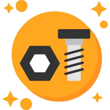 Çekiç simgesi. Çekicin vektör illüstrasyonu