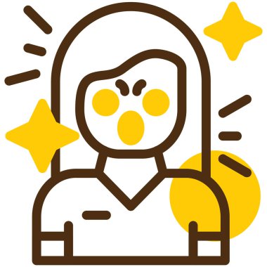 Avatar kız yüzü simgesi