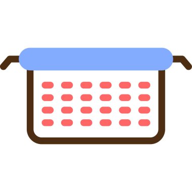 Takvim. Web simgesi basit illüstrasyon