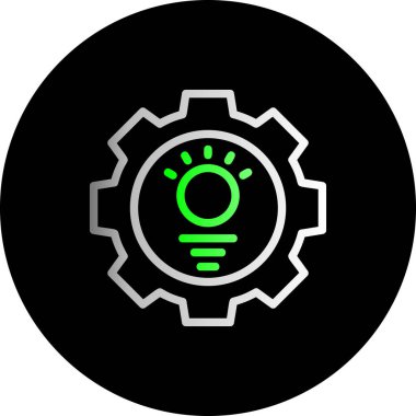 dişli simgesi vektör illüstrasyonu