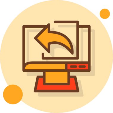 Bilgisayar monitör web simgesi