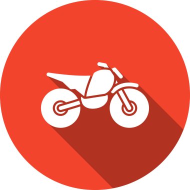 motosiklet simgesi vektör illüstrasyonu