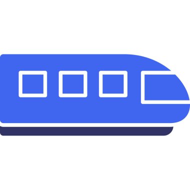 tren web simgesi basit illüstrasyon