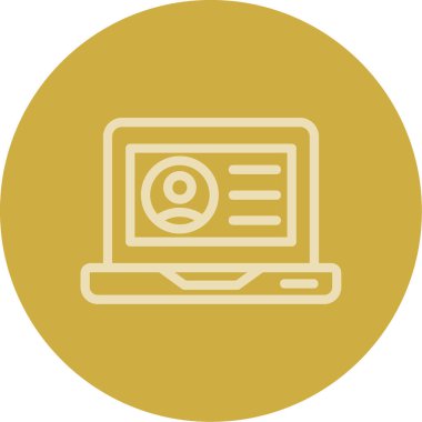 bilgisayar vektör simgesi modern basit illüstrasyon