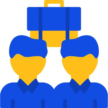 iş insanlarının ofis simgesi - özet biçimi