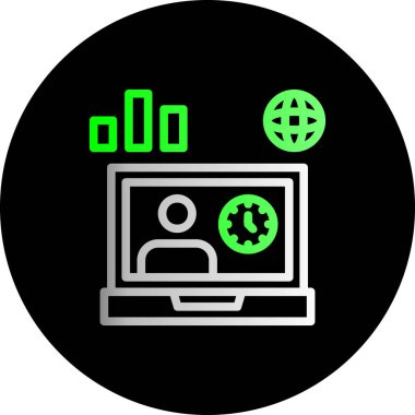 seo modern simgesinin vektör illüstrasyonu