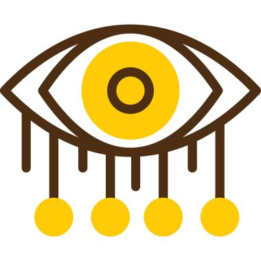 Göz simgesi, vektör illüstrasyonu