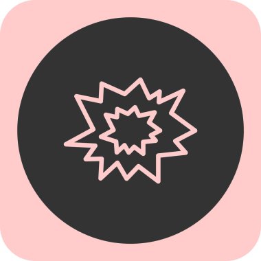 Bir yıldız simgesinin vektör illüstrasyonu