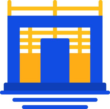 Köprü. Web simgesi basit illüstrasyon