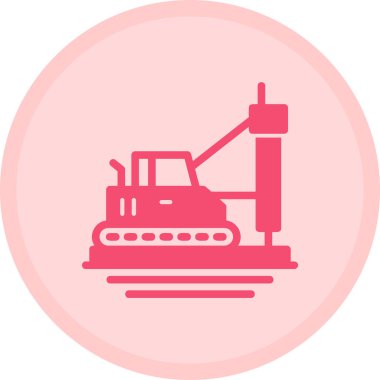 Bir vinç simgesinin vektör illüstrasyonu