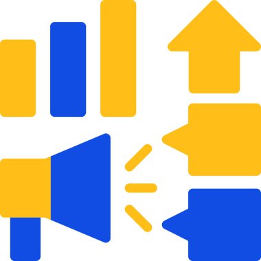 reklam pazarlama megafon simgesi