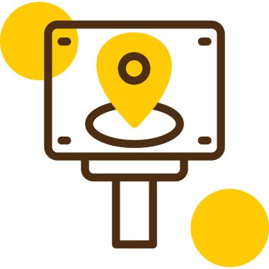 konum pin simgesi, vektör illüstrasyonu