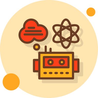 Bilim simgesi vektör illüstrasyonu