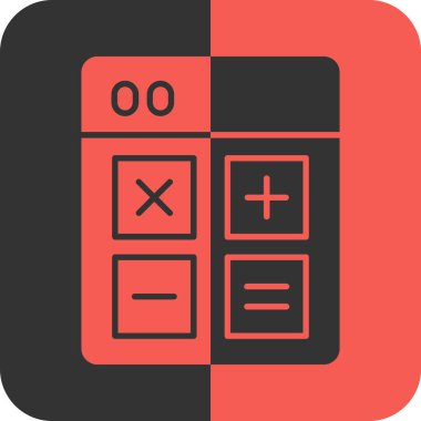 hesap makinesi simgesi vektör illüstrasyonu